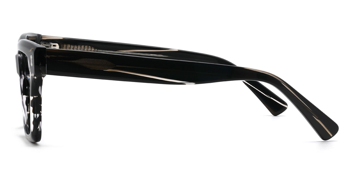Noir Écaille de tortue Claira Lunettes - Rectangle Glasses