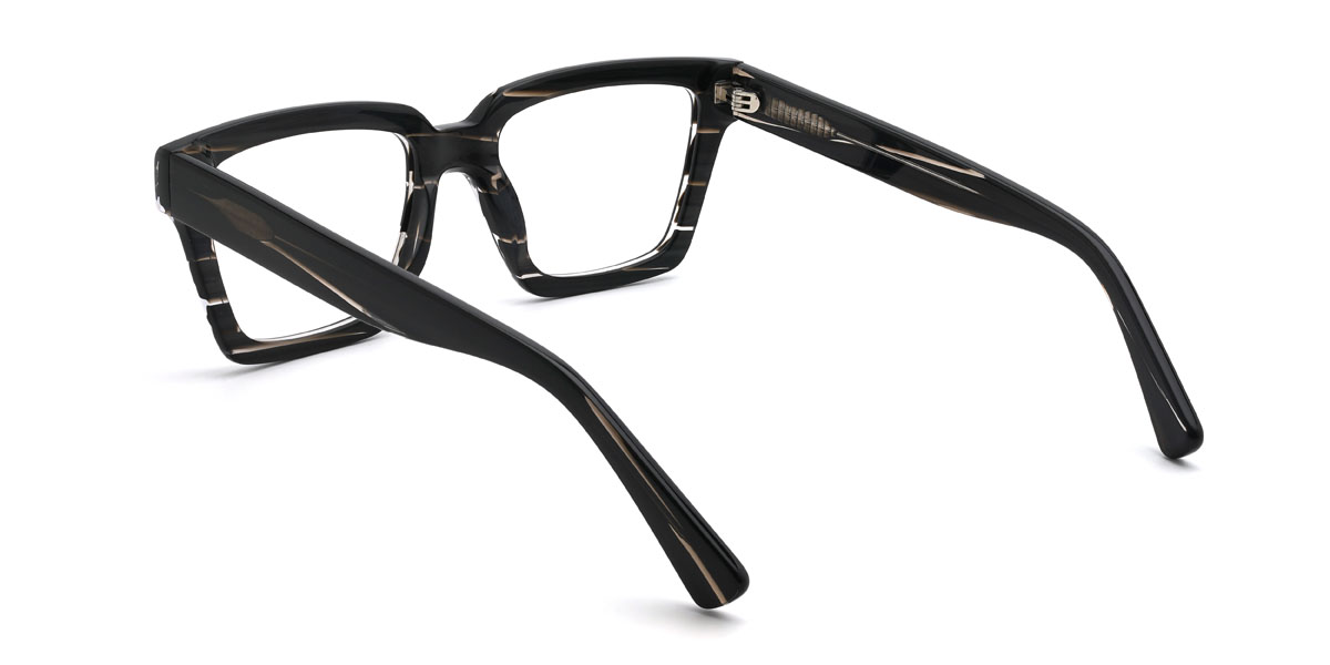 Noir Écaille de tortue Claira Lunettes - Rectangle Glasses