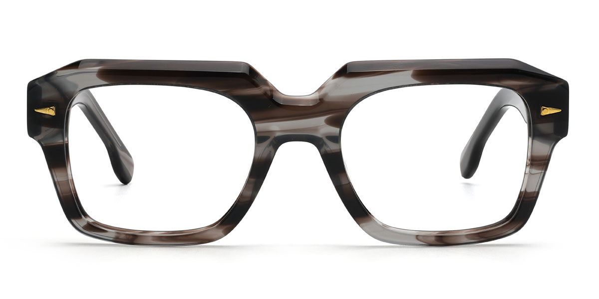Black Tortoiseshell Amberly Glasses - Rectangle Glasses