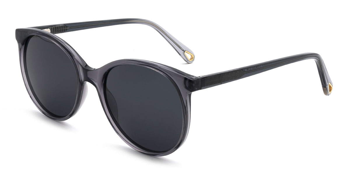 Grey Grey Zaydan Glasses - Oval Sunglasses