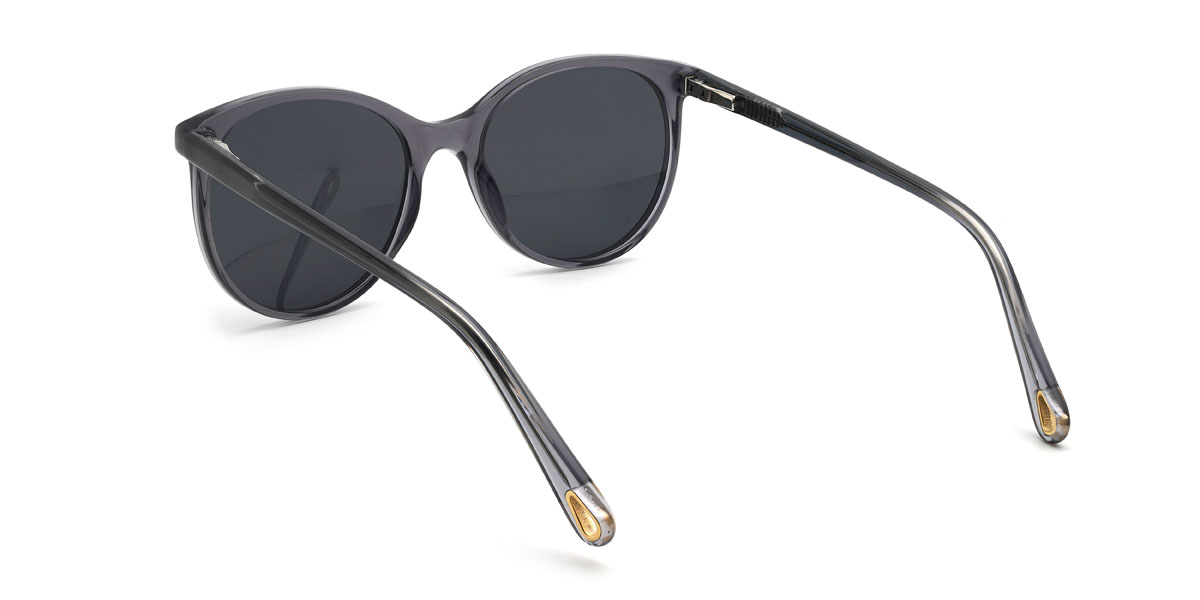 Grey Grey Zaydan Glasses - Oval Sunglasses