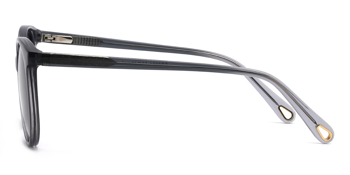 Grey Grey Zaydan Glasses - Oval Sunglasses