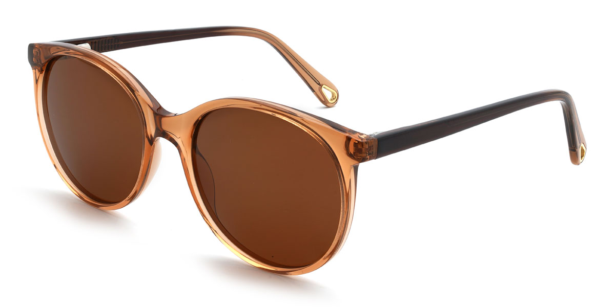 Vörösbarna Barna Zaydan Szemüveg - Oval Sunglasses