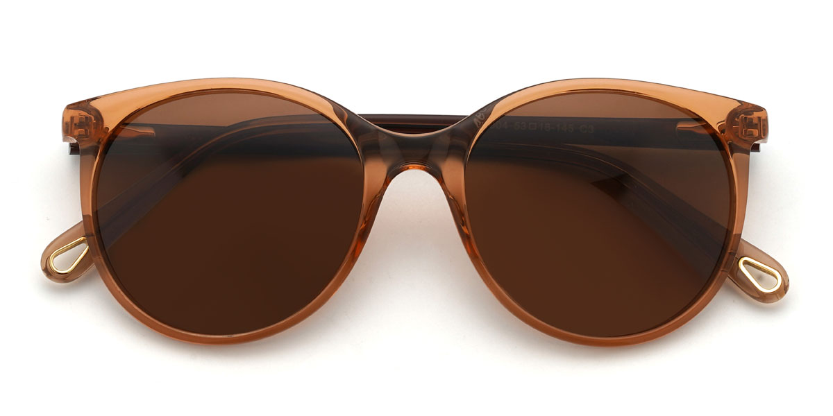 Vörösbarna Barna Zaydan Szemüveg - Oval Sunglasses