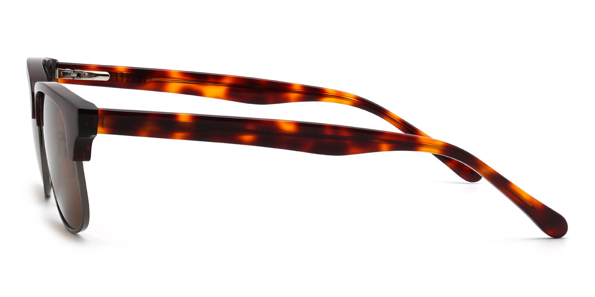 Brown Brown Fayrouz Glasses - Rectangle Sunglasses