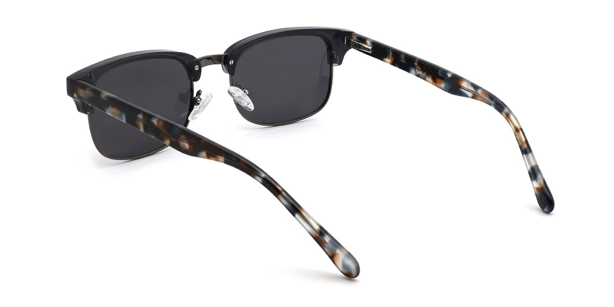 Black Grey Fayrouz Glasses - Rectangle Sunglasses