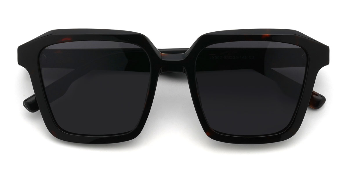 Schildpatt Grau Emarie Brille - Square Sunglasses