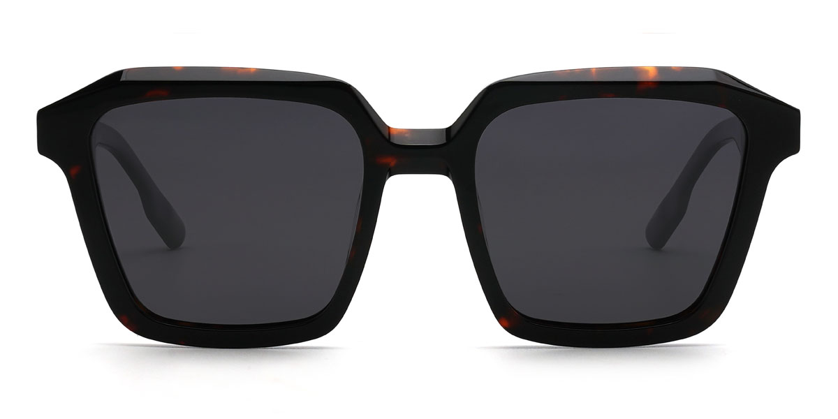 Schildpatt Grau Emarie Brille - Square Sunglasses