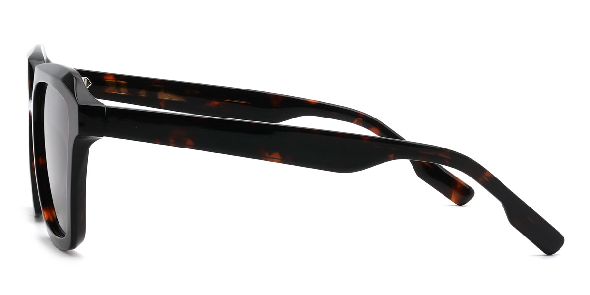 Schildpatt Grau Emarie Brille - Square Sunglasses