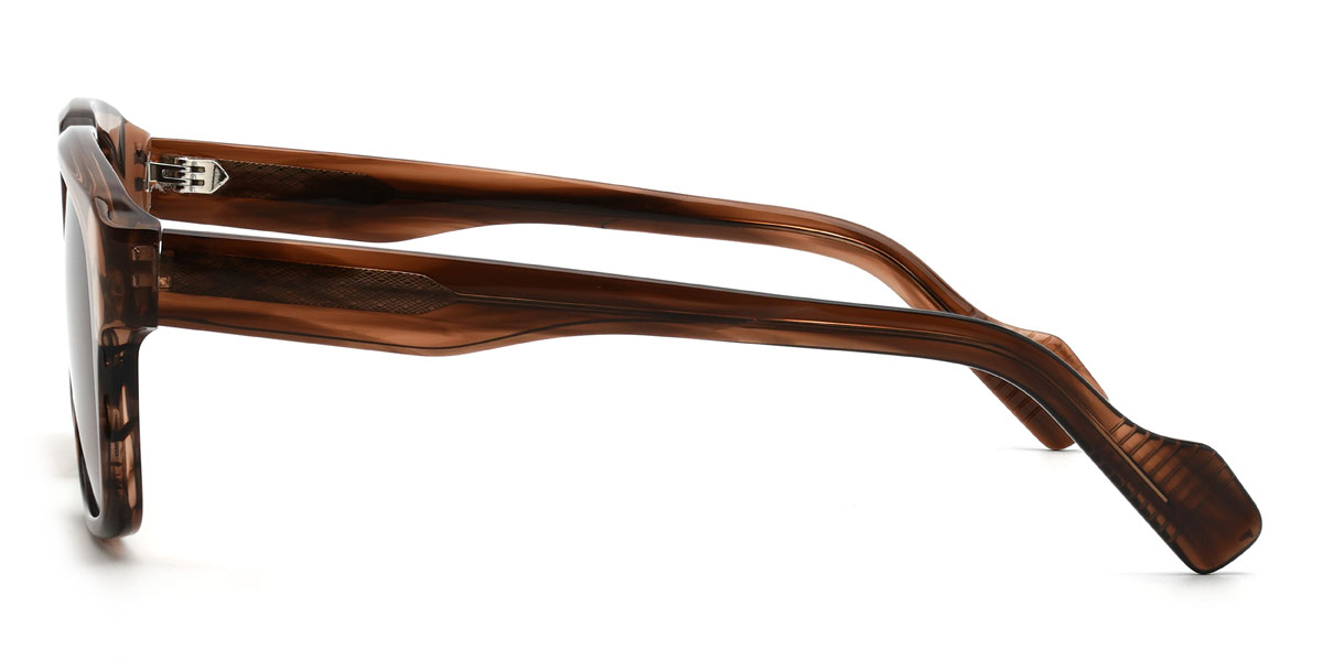 Tawny Woodgrain Brown Jonathon Glasses - Rectangle Sunglasses