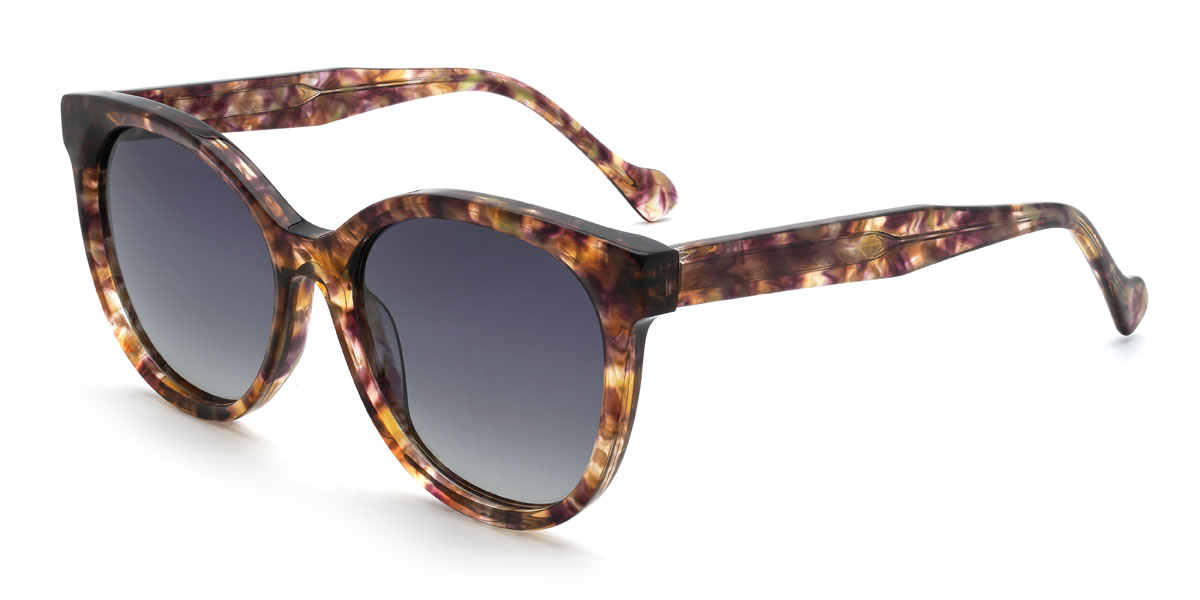 Carey Gris Hridhaan Gafas - Oval Sunglasses