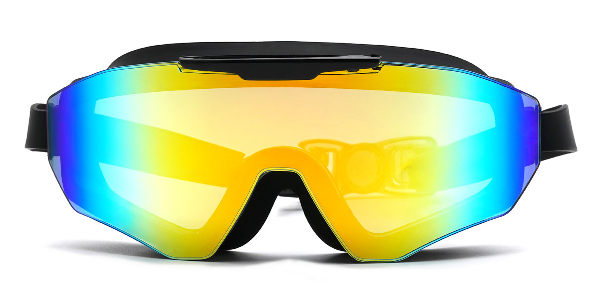 Negro Azul Amarillo Brenden - Swimming Goggles Glasses