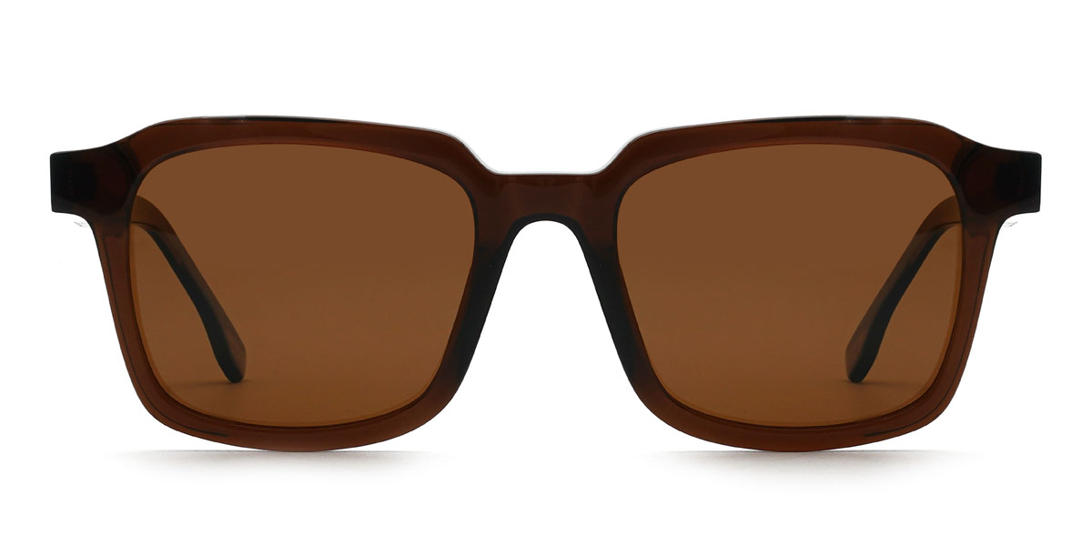 Brown Brown Colson Glasses - Rectangle Sunglasses