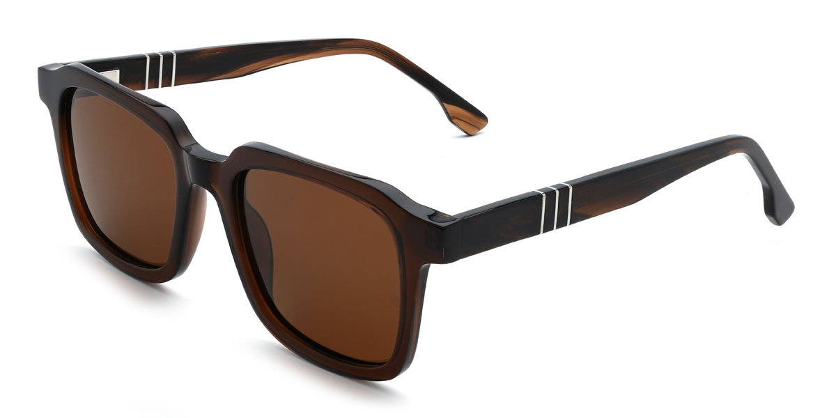Brown Brown Colson Glasses - Rectangle Sunglasses