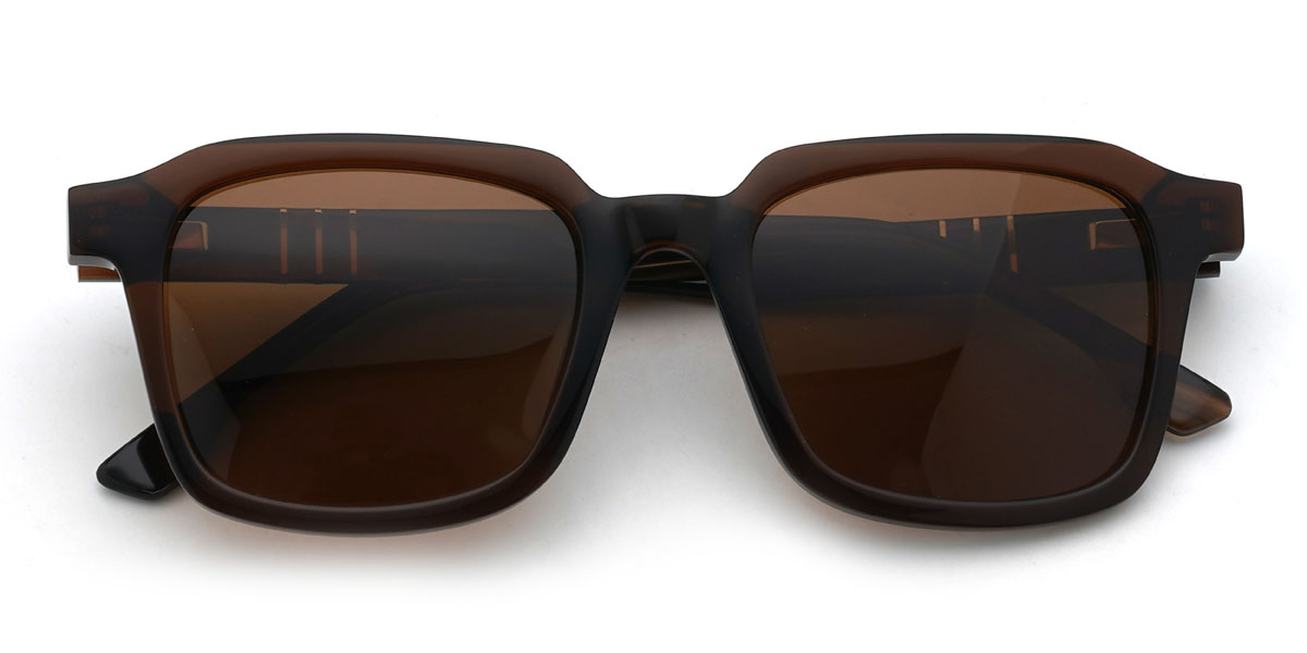 Brown Brown Colson Glasses - Rectangle Sunglasses