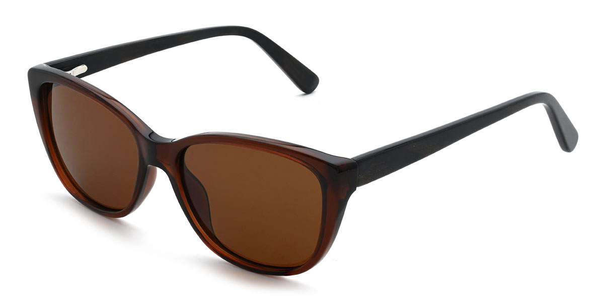 Brown Brown Makenzi Glasses - Cat Eye Sunglasses
