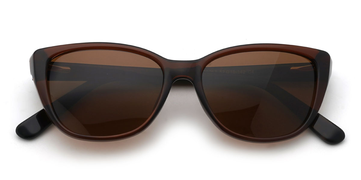 Brown Brown Makenzi Glasses - Cat Eye Sunglasses