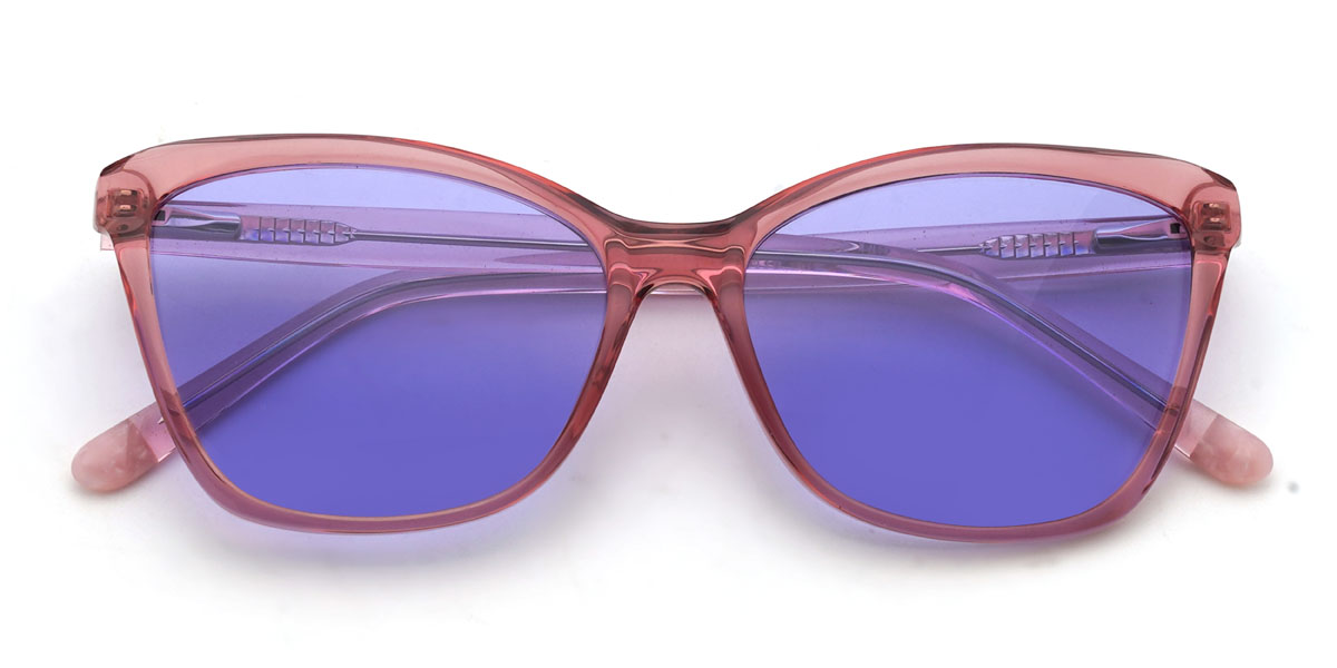 Pink Purple Joanna Glasses - Cat Eye Sunglasses