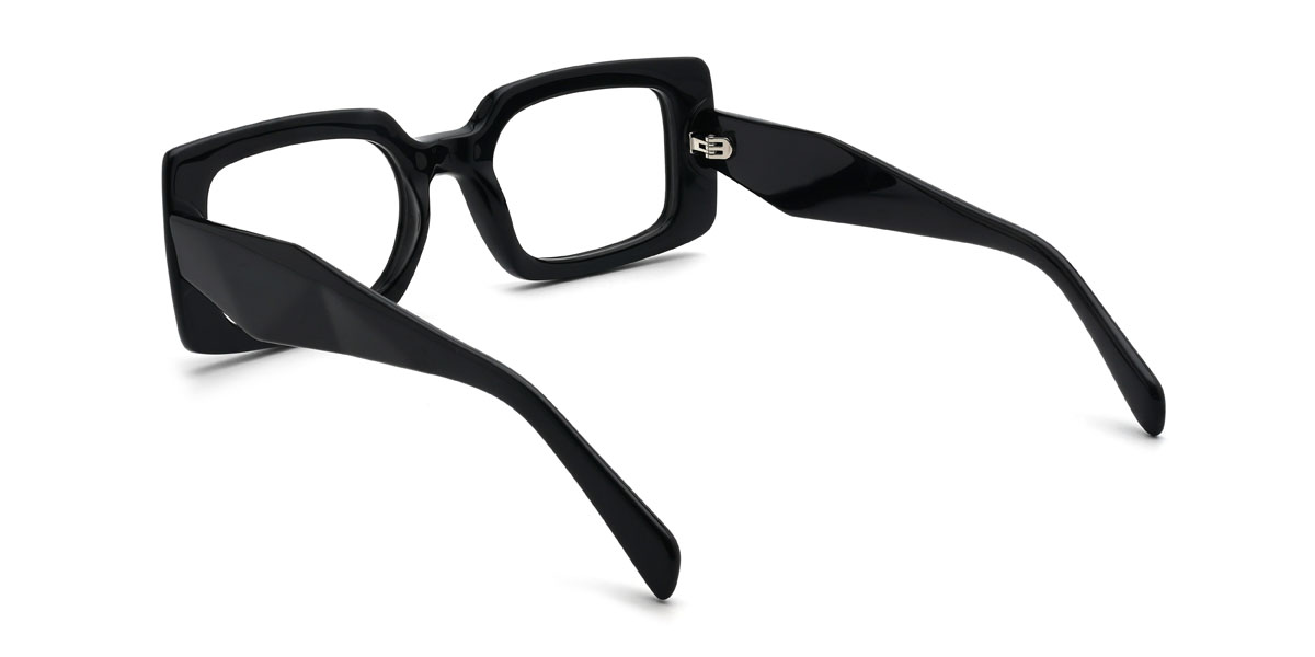 Black Justine Glasses - Rectangle Glasses