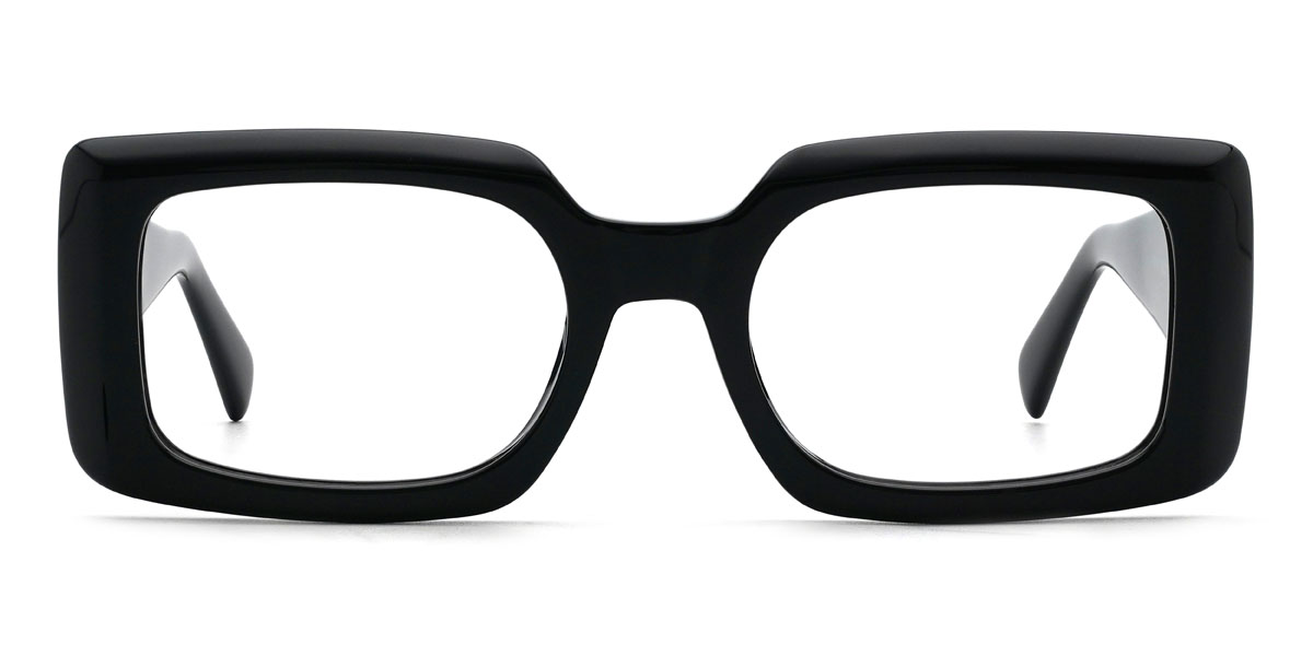Black Justine Glasses - Rectangle Glasses