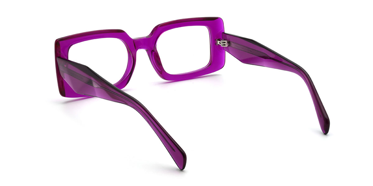 Purple Justine Glasses - Rectangle Glasses