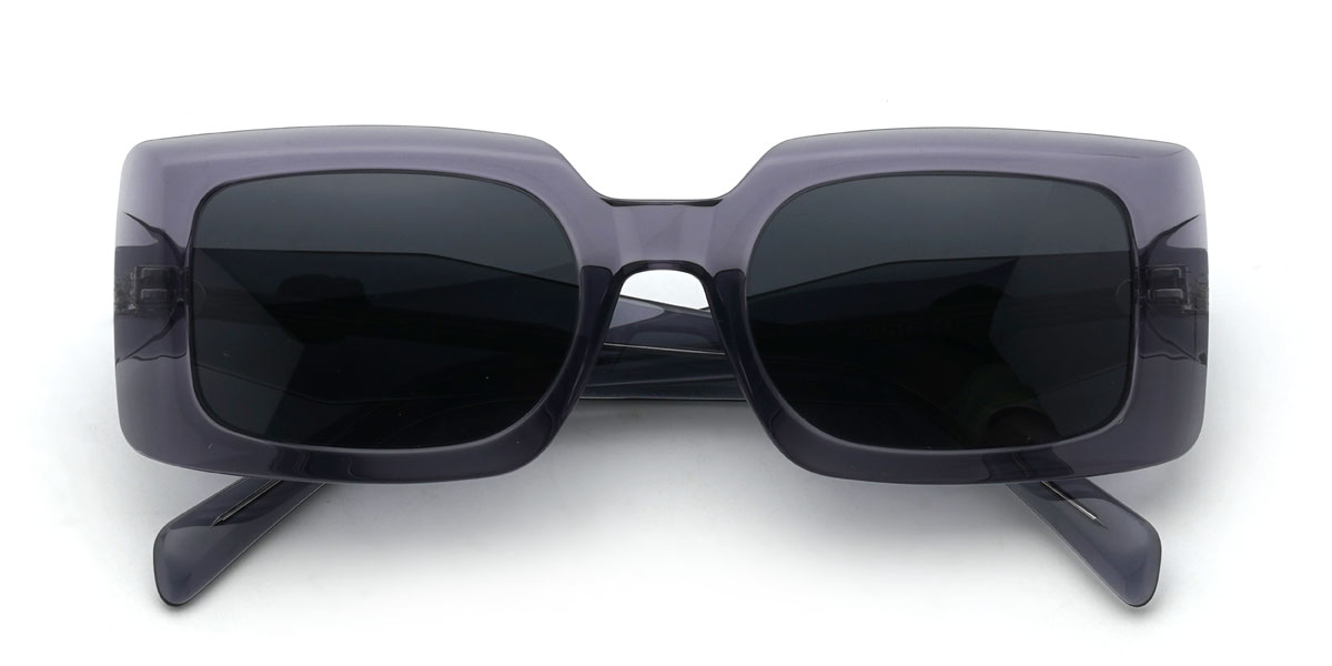 Grey Grey Bobbie Glasses - Rectangle Sunglasses