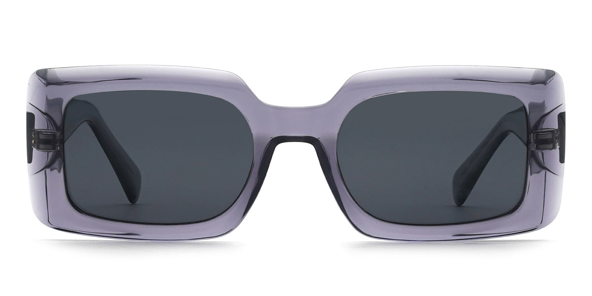 Grey Grey Bobbie Glasses - Rectangle Sunglasses