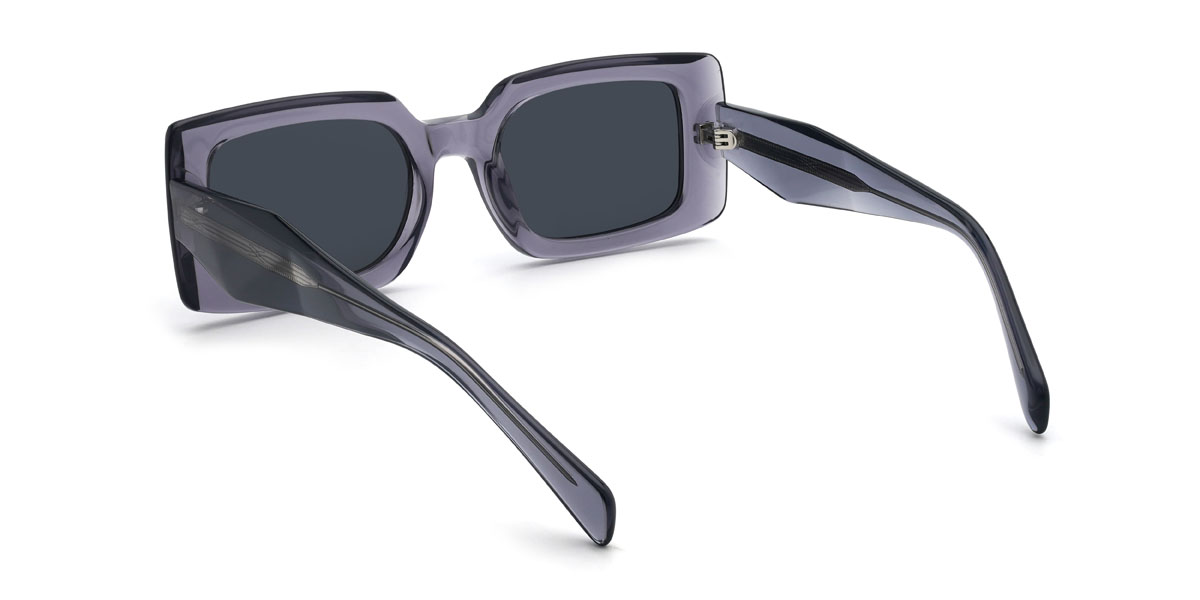 Grey Grey Bobbie Glasses - Rectangle Sunglasses
