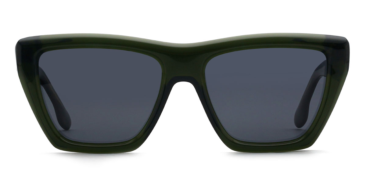 Black Grey Draya Glasses - Rectangle Sunglasses