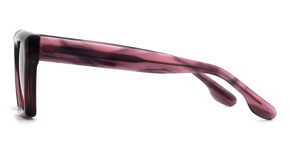 Wine Brown Draya Glasses - Rectangle Sunglasses