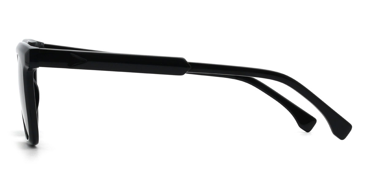 Black Dark Green Floyd Glasses - Rectangle Sunglasses