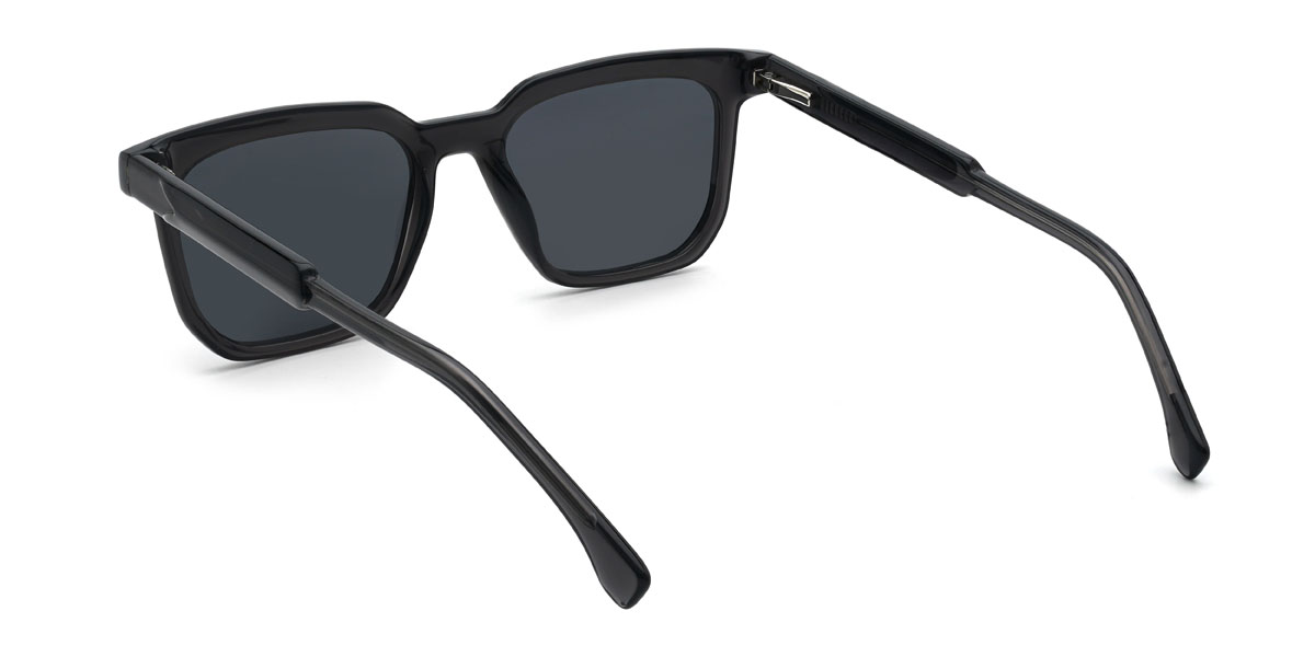 Black Grey Floyd Glasses - Rectangle Sunglasses