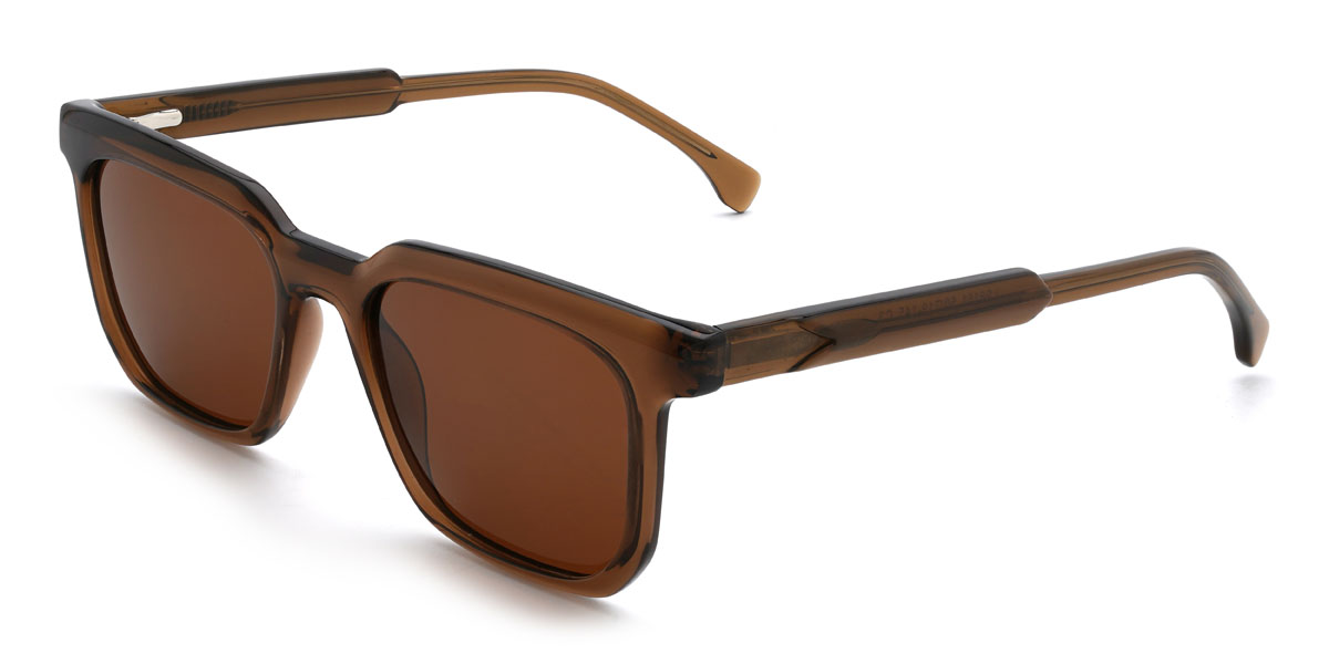 Brown Brown Floyd Glasses - Rectangle Sunglasses