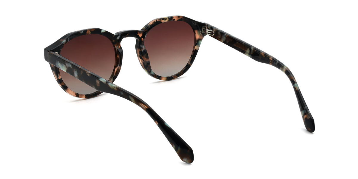 Glazed Brown Akram Glasses - Oval Sunglasses