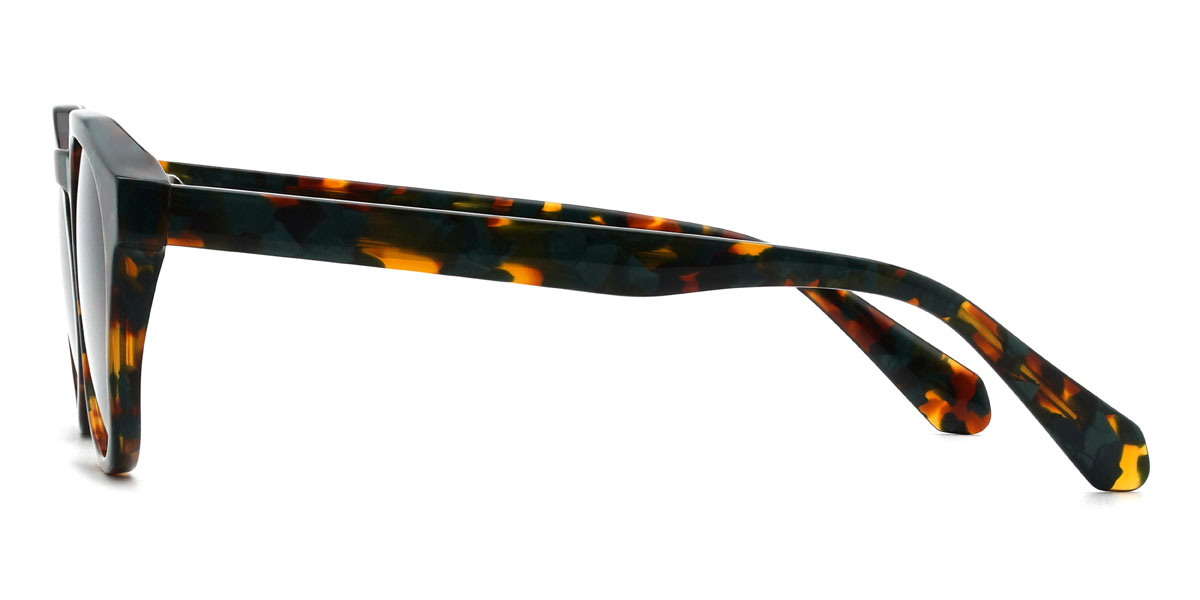Glazed Green Akram Glasses - Oval Sunglasses