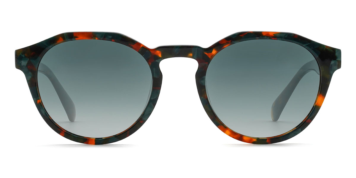 Glazed Green Akram Glasses - Oval Sunglasses