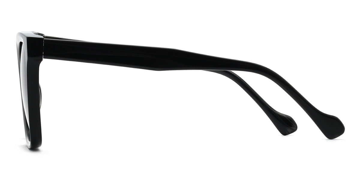 Black Gradual Grey Calder Glasses - Square Sunglasses
