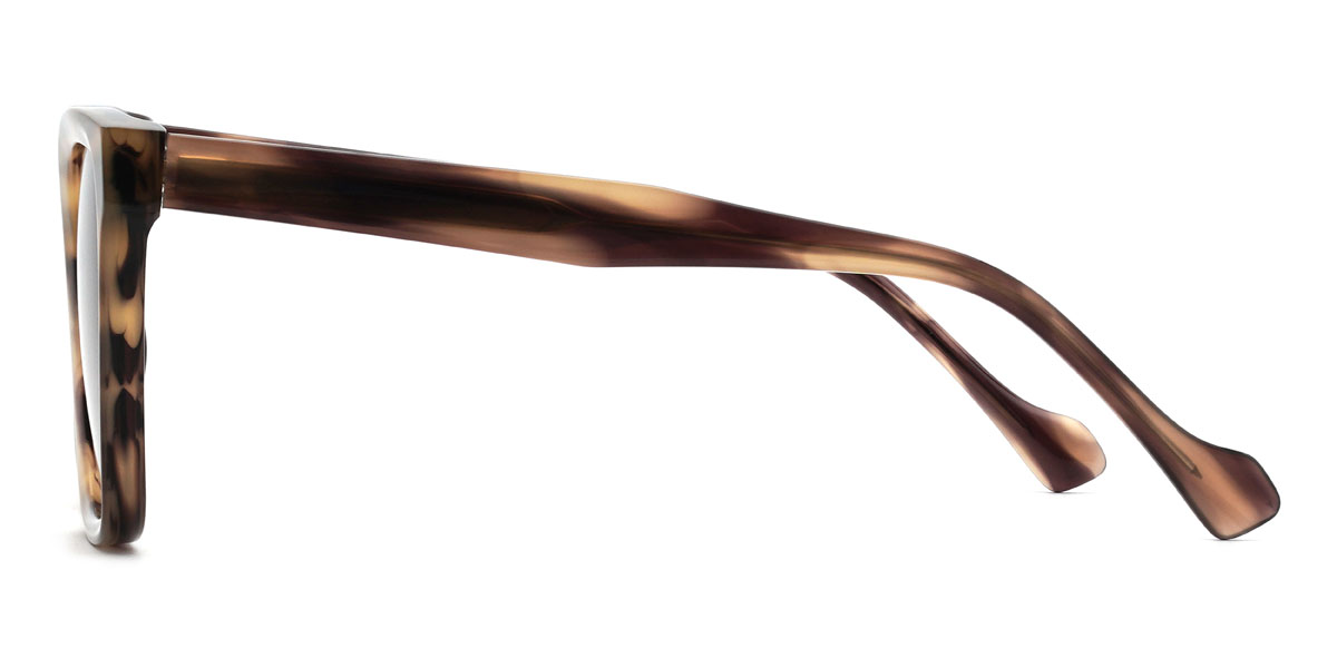 Tortoiseshell Brown Calder Glasses - Square Sunglasses