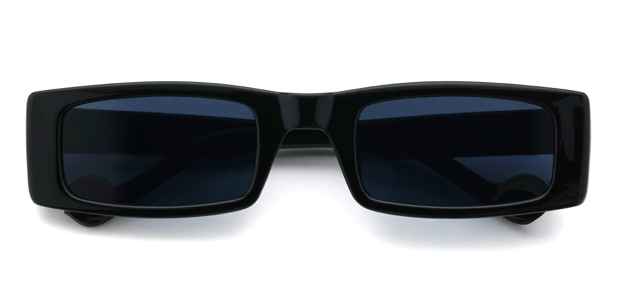 Black Grey Konstantinos Glasses - Rectangle Sunglasses