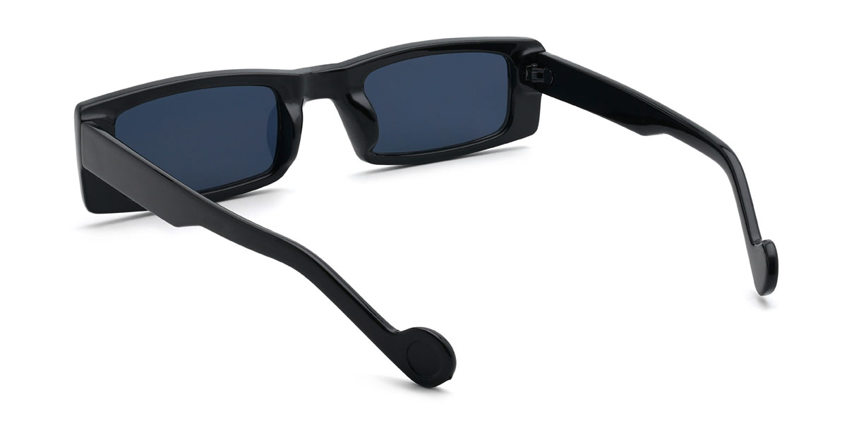 Black Grey Konstantinos Glasses - Rectangle Sunglasses