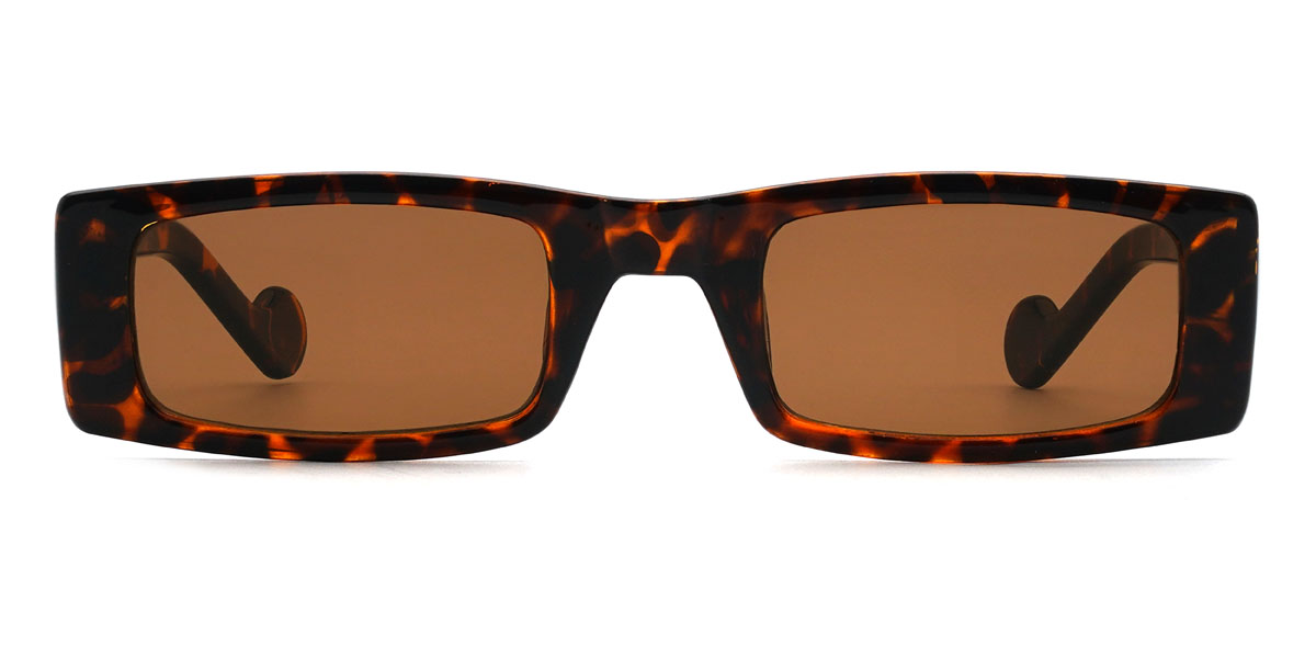 Tortoiseshell Brown Konstantinos Glasses - Rectangle Sunglasses