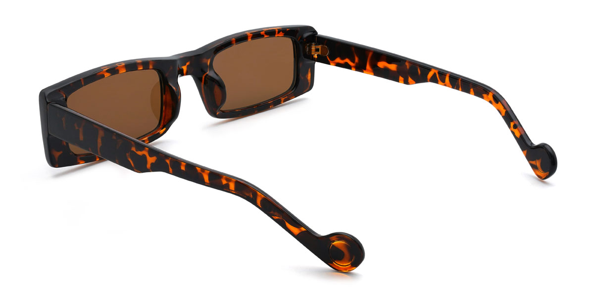 Tortoiseshell Brown Konstantinos Glasses - Rectangle Sunglasses