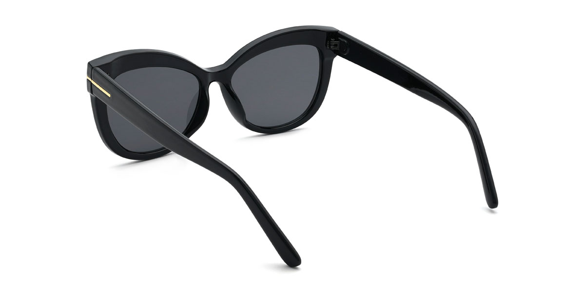 Black Grey Georgie Glasses - Cat Eye Sunglasses