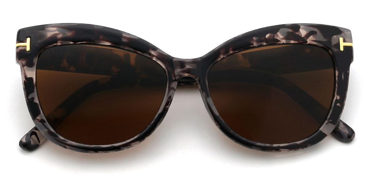 Ivory Tortoiseshell Brown Georgie Glasses - Cat Eye Sunglasses