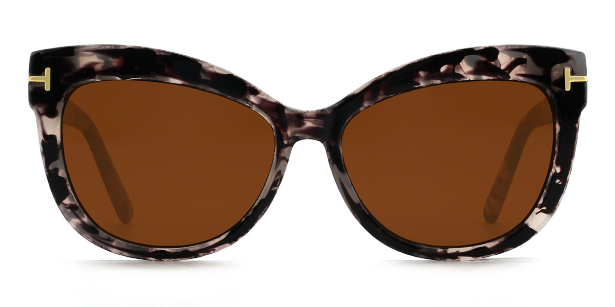 Ivory Tortoiseshell Brown Georgie Glasses - Cat Eye Sunglasses