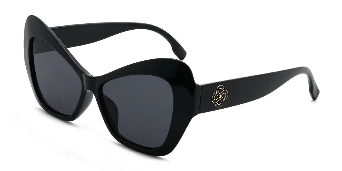 Black Grey Simone Glasses - Cat Eye Sunglasses