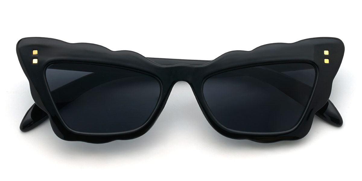 Black Grey Rylan Glasses - Cat Eye Sunglasses