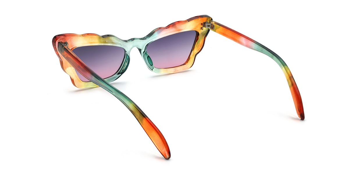 Rainbow Gradual Purple Rylan Glasses - Cat Eye Sunglasses