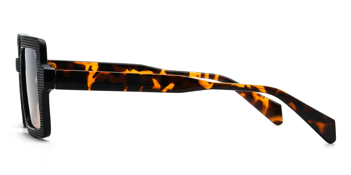 Black Purple Tawny Nassir Glasses - Rectangle Sunglasses