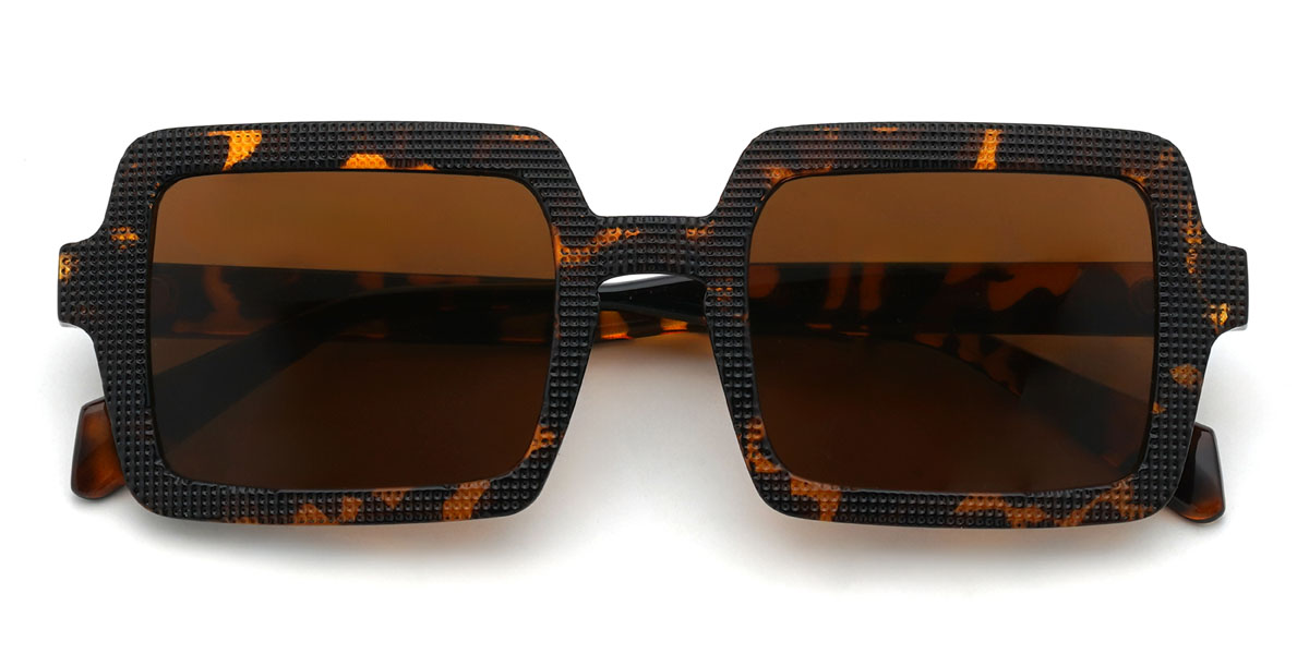 Tortoiseshell Brown Nassir Glasses - Rectangle Sunglasses